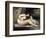 Dog Naked Woman. Portrait of Leontine Renaude. Painting by Gustave Courbet (1819-1877), 1861. Oil O-Gustave Courbet-Framed Giclee Print