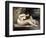 Dog Naked Woman. Portrait of Leontine Renaude. Painting by Gustave Courbet (1819-1877), 1861. Oil O-Gustave Courbet-Framed Giclee Print