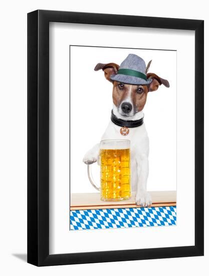 Dog Oktoberfest-Javier Brosch-Framed Photographic Print