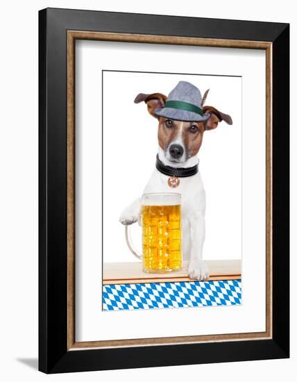 Dog Oktoberfest-Javier Brosch-Framed Photographic Print
