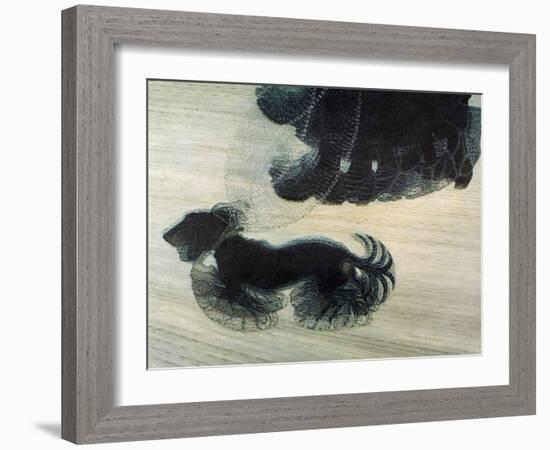 Dog On A Leash-Vintage Apple Collection-Framed Giclee Print