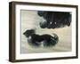Dog On A Leash-Vintage Apple Collection-Framed Giclee Print