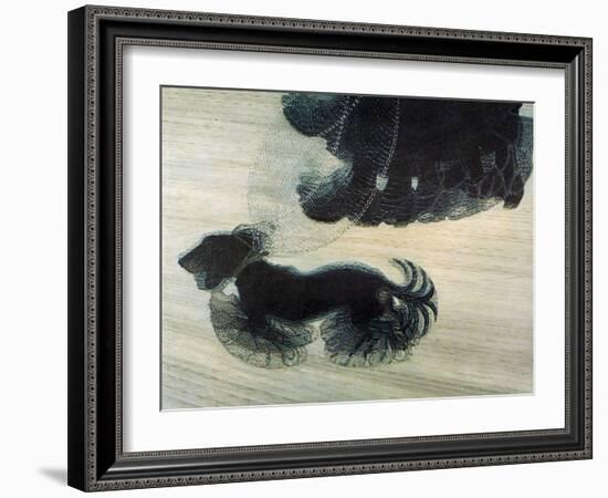 Dog On A Leash-Vintage Apple Collection-Framed Giclee Print