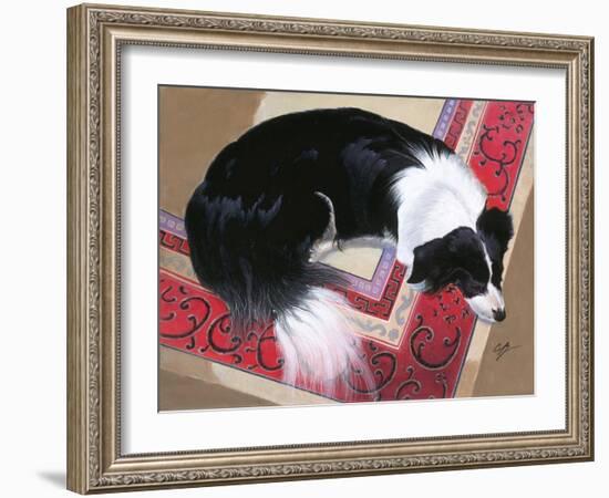 Dog on a Rug-Durwood Coffey-Framed Giclee Print