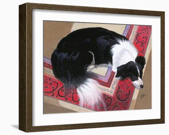 Dog on a Rug-Durwood Coffey-Framed Giclee Print