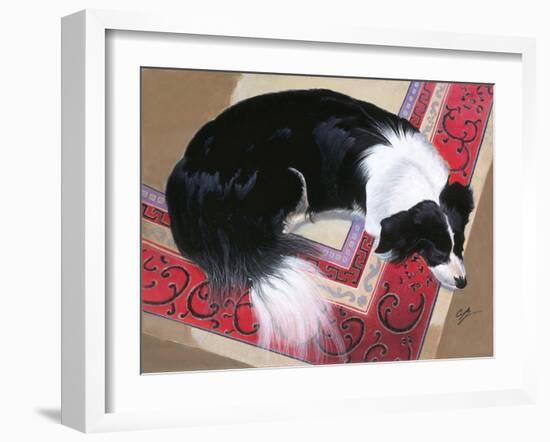 Dog on a Rug-Durwood Coffey-Framed Giclee Print