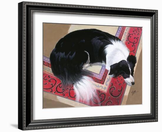 Dog on a Rug-Durwood Coffey-Framed Giclee Print