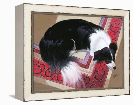 Dog on a Rug-Durwood Coffey-Framed Premier Image Canvas