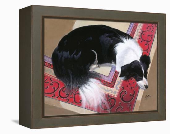 Dog on a Rug-Durwood Coffey-Framed Premier Image Canvas