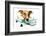 Dog on Scale-Javier Brosch-Framed Photographic Print