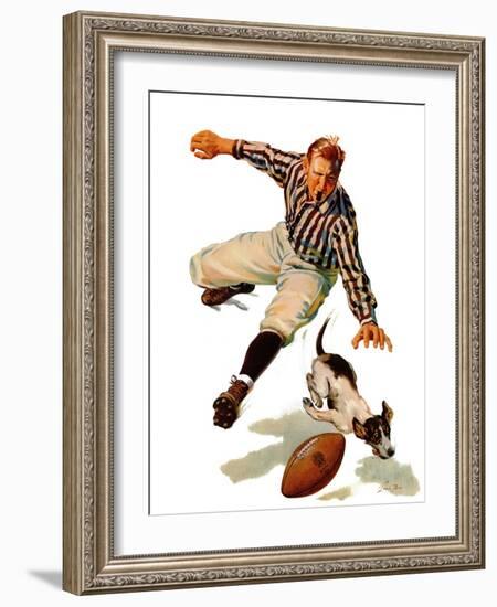 "Dog on the Field," October 18, 1941-Lonie Bee-Framed Giclee Print