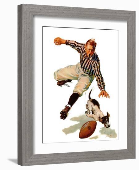 "Dog on the Field," October 18, 1941-Lonie Bee-Framed Giclee Print