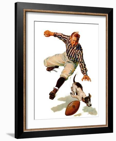 "Dog on the Field," October 18, 1941-Lonie Bee-Framed Giclee Print