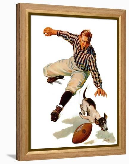 "Dog on the Field," October 18, 1941-Lonie Bee-Framed Premier Image Canvas