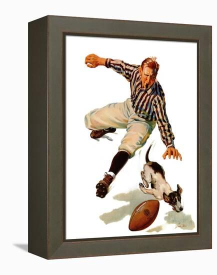 "Dog on the Field," October 18, 1941-Lonie Bee-Framed Premier Image Canvas