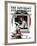 "Dog Outside" or "Patient Friend" Saturday Evening Post Cover, June 10,1922-Norman Rockwell-Framed Giclee Print