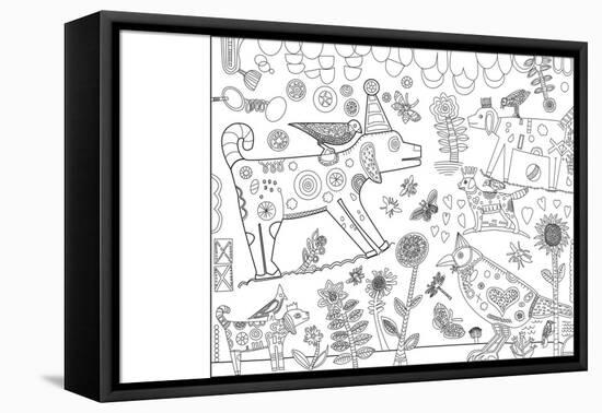 Dog Park CB-Jill Mayberg-Framed Premier Image Canvas