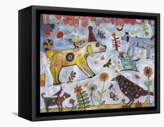 Dog Park Color-Jill Mayberg-Framed Premier Image Canvas
