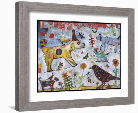 Dog Park Color-Jill Mayberg-Framed Giclee Print