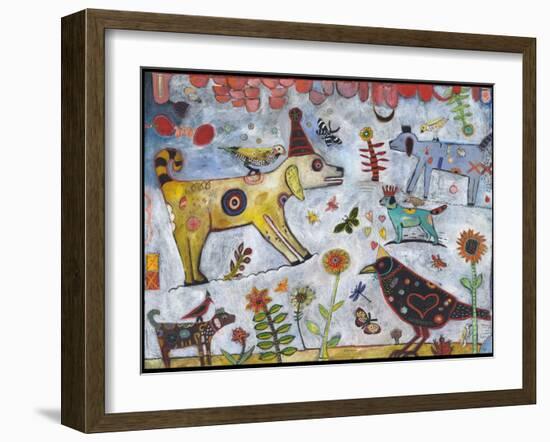 Dog Park Color-Jill Mayberg-Framed Giclee Print