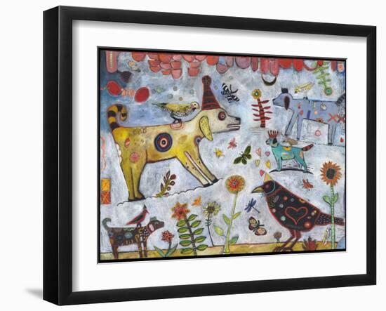 Dog Park Color-Jill Mayberg-Framed Giclee Print