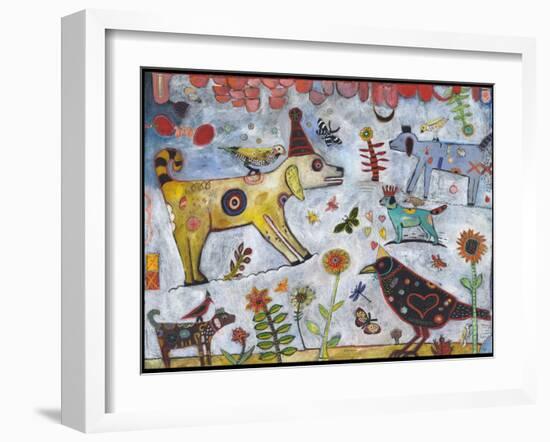 Dog Park Color-Jill Mayberg-Framed Giclee Print