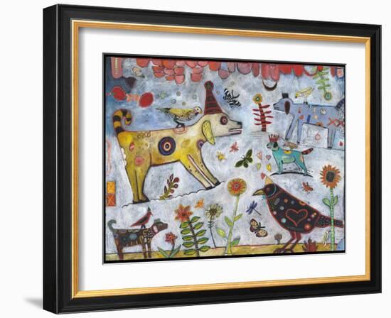 Dog Park Color-Jill Mayberg-Framed Giclee Print