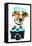 Dog Photo Camera-Javier Brosch-Framed Premier Image Canvas