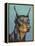 Dog Portrait, Dobie-Jill Sands-Framed Stretched Canvas