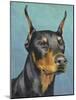 Dog Portrait, Dobie-Jill Sands-Mounted Art Print