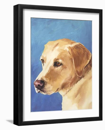 Dog Portrait, Yellow Lab-Jill Sands-Framed Art Print