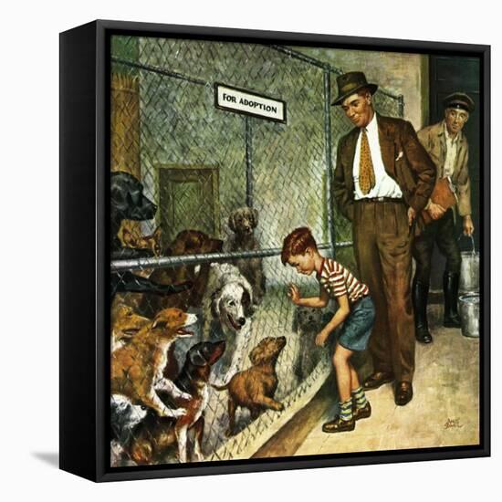 "Dog Pound," September 17, 1949-Amos Sewell-Framed Premier Image Canvas