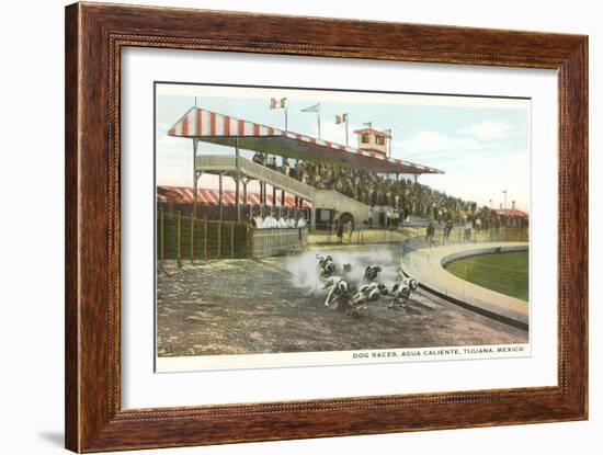 Dog Races, Agua Caliente, Tijuana, Mexico-null-Framed Art Print