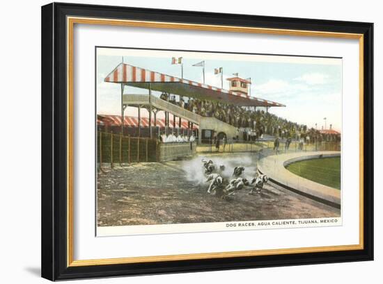 Dog Races, Agua Caliente, Tijuana, Mexico-null-Framed Art Print