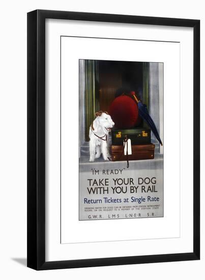 Dog Rail-Vintage Apple Collection-Framed Giclee Print