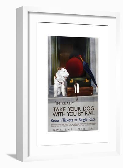 Dog Rail-Vintage Apple Collection-Framed Giclee Print