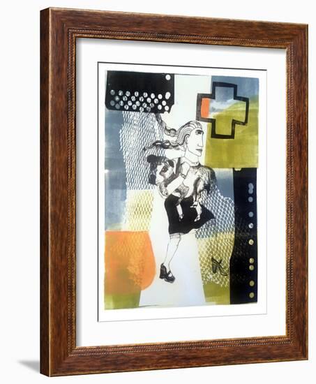 Dog Rescue-Stacy Milrany-Framed Art Print