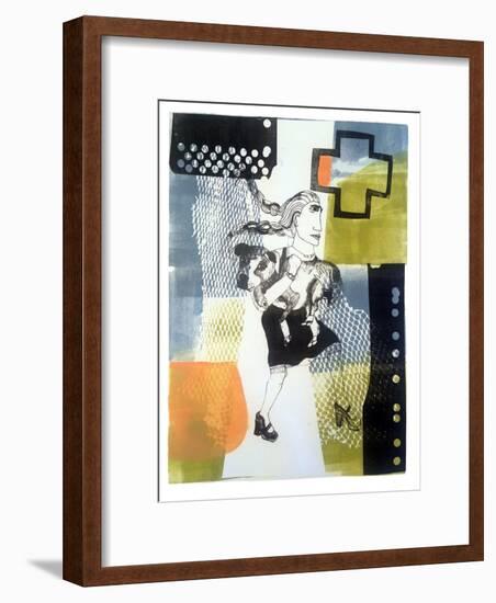 Dog Rescue-Stacy Milrany-Framed Art Print