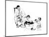 Dog’s Bath-Norman Rockwell-Mounted Giclee Print