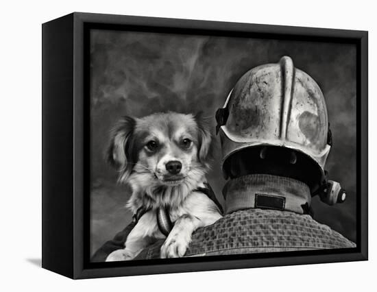 Dog's Best Friend.-Renato J.-Framed Premier Image Canvas