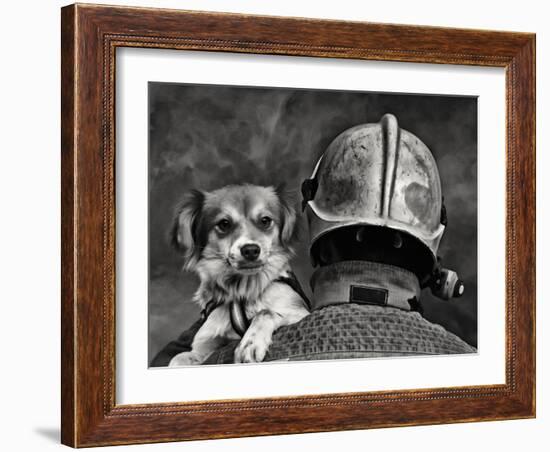 Dog's Best Friend.-Renato J.-Framed Photographic Print