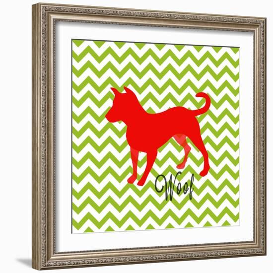 Dog Says IV-SD Graphics Studio-Framed Art Print