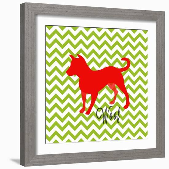 Dog Says IV-SD Graphics Studio-Framed Art Print