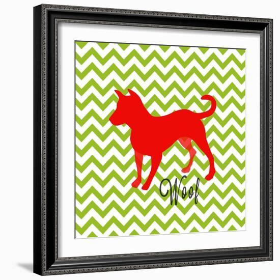 Dog Says IV-SD Graphics Studio-Framed Art Print