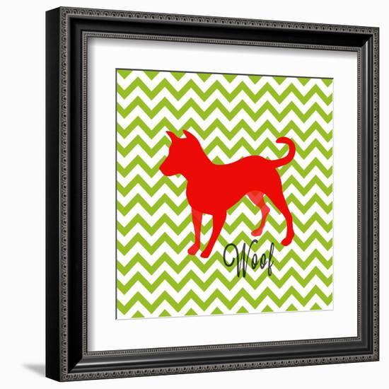 Dog Says IV-SD Graphics Studio-Framed Art Print