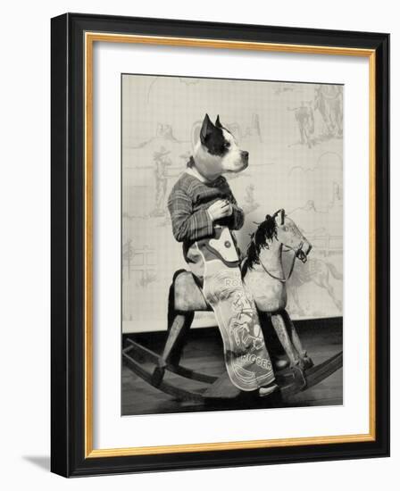 Dog Series #4-J Hovenstine Studios-Framed Giclee Print