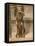 Dog Sitting in Cityscape-Louis Agassiz Fuertes-Framed Stretched Canvas