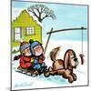 Dog Sledding - Jack & Jill-Lee de Groot-Mounted Giclee Print