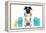 Dog Summer Vacation-Javier Brosch-Framed Premier Image Canvas