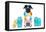 Dog Summer Vacation-Javier Brosch-Framed Premier Image Canvas